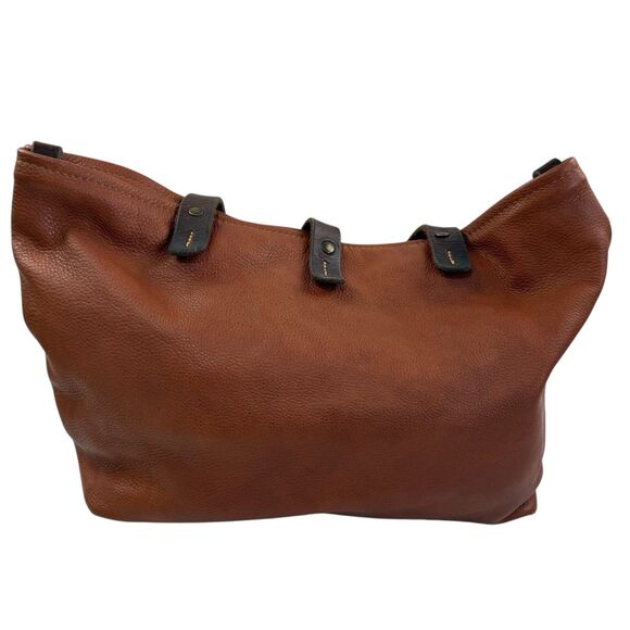 Heather Borg Italian Leather Tote Bag Pebbled Shoulder Bag - Picture 3 of 13